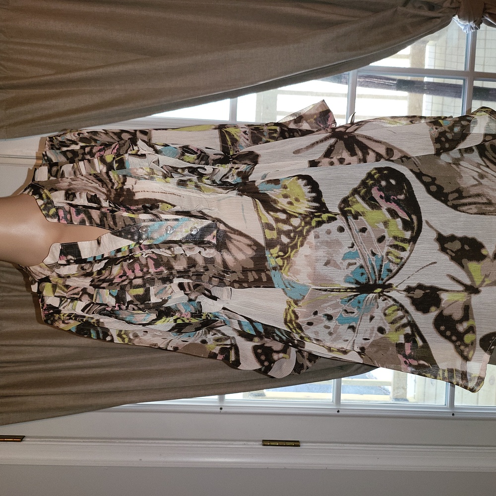 Butterfly Print Top
